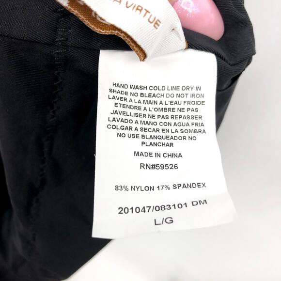 BECCA Women's Layla Plunge One-Piece Swimsuit Large Black Open Back NWT - Picture 11 of 12